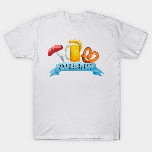 Oktoberfest Banner T-Shirt by superdupertees